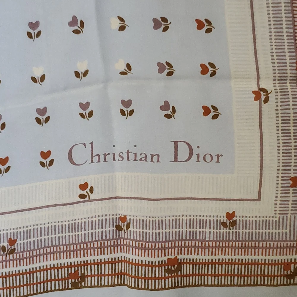 Absolutely Stunning Dior 100% Silk Scarf - Picture 2 of 3